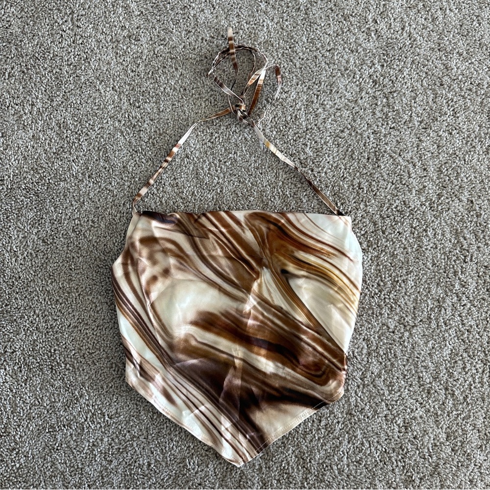 Shein silk halter top